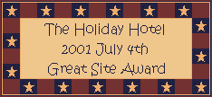 Holiday Hotel 4th of July Award