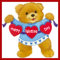 Bear says Happy Valentine's Day!