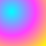 gradient -  sunburst pink blue and yellow