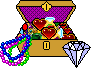 Treasure chest full of jewels